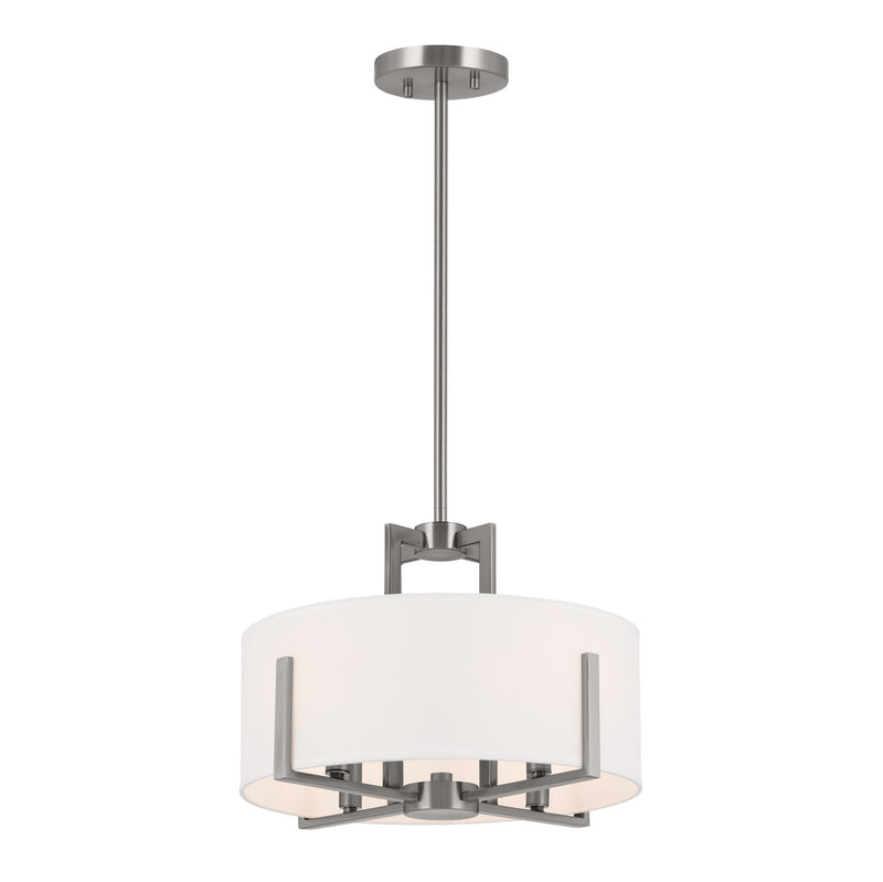 Kichler 52591CLP Four Light Pendant/Semi Flush, Classic Pewter (2)