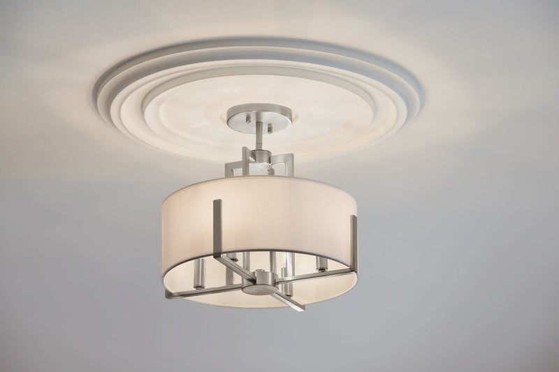 Kichler 52591CLP Four Light Pendant/Semi Flush, Classic Pewter (6)