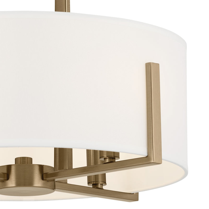 Kichler 52591CPZ Four Light Pendant/Semi Flush, Champagne Bronze (4)