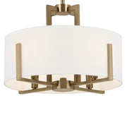Kichler 52591CPZ Four Light Pendant/Semi Flush, Champagne Bronze (5)