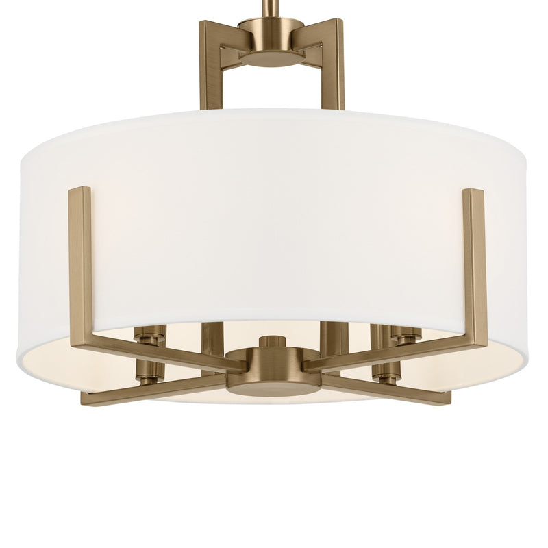 Kichler 52591CPZ Four Light Pendant/Semi Flush, Champagne Bronze (5)