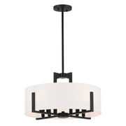 Kichler 52592BK Eight Light Pendant/Semi Flush, Black (2)