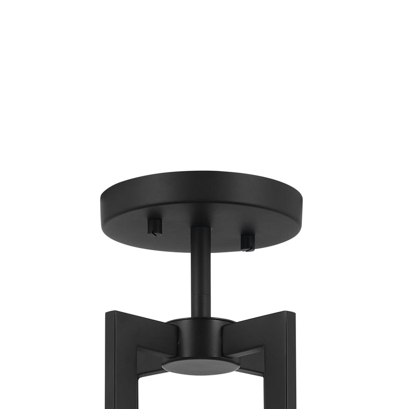 Kichler 52592BK Eight Light Pendant/Semi Flush, Black (3)