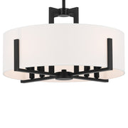 Kichler 52592BK Eight Light Pendant/Semi Flush, Black (5)