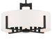 Kichler 52592BK Malen Eight Light Semi Flush Mount, Black Alternate Image 4.jpg