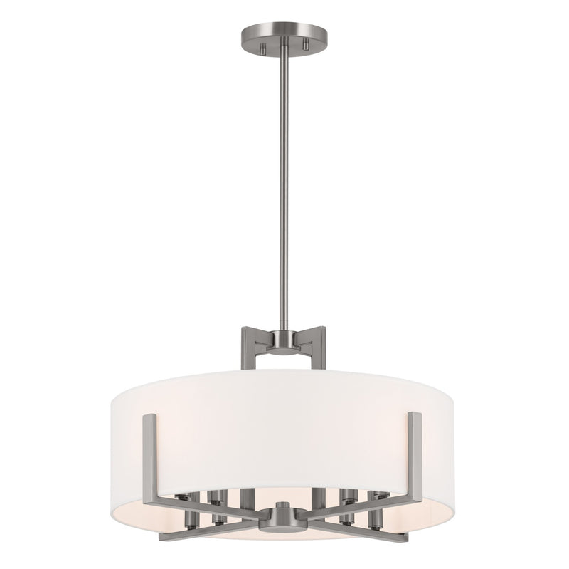 Kichler 52592CLP Eight Light Pendant/Semi Flush, Classic Pewter (2)