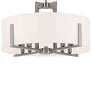 Kichler 52592CLP Eight Light Pendant/Semi Flush, Classic Pewter (5)