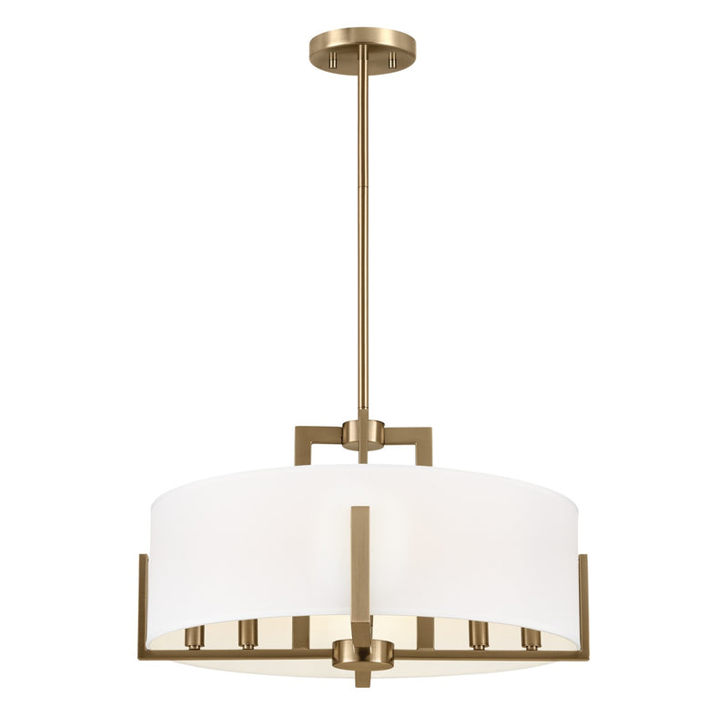 Kichler 52592CPZ Eight Light Pendant/Semi Flush, Champagne Bronze (2)