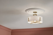 Kichler 52592CPZ Eight Light Pendant/Semi Flush, Champagne Bronze (6)
