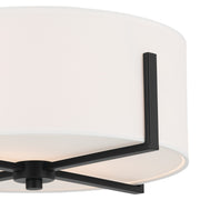 Kichler 52593BK Two Light Flush Mount, Black (2)