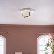 Kichler 52593BK Two Light Flush Mount, Black (6)