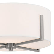 Kichler 52593CLP Two Light Flush Mount, Classic Pewter (2)