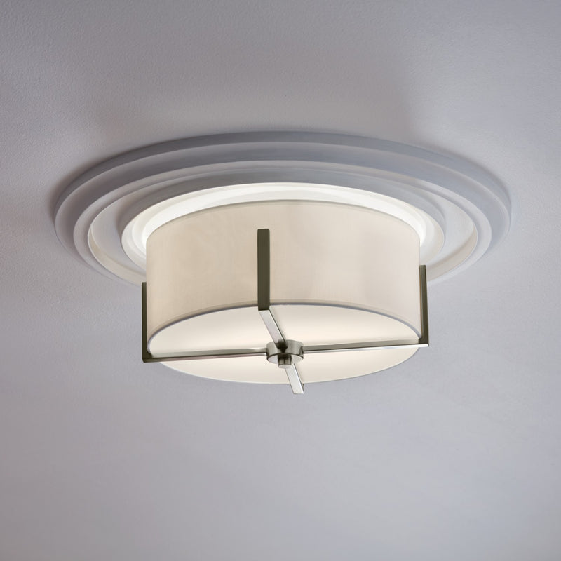 Kichler 52593CLP Two Light Flush Mount, Classic Pewter (4)