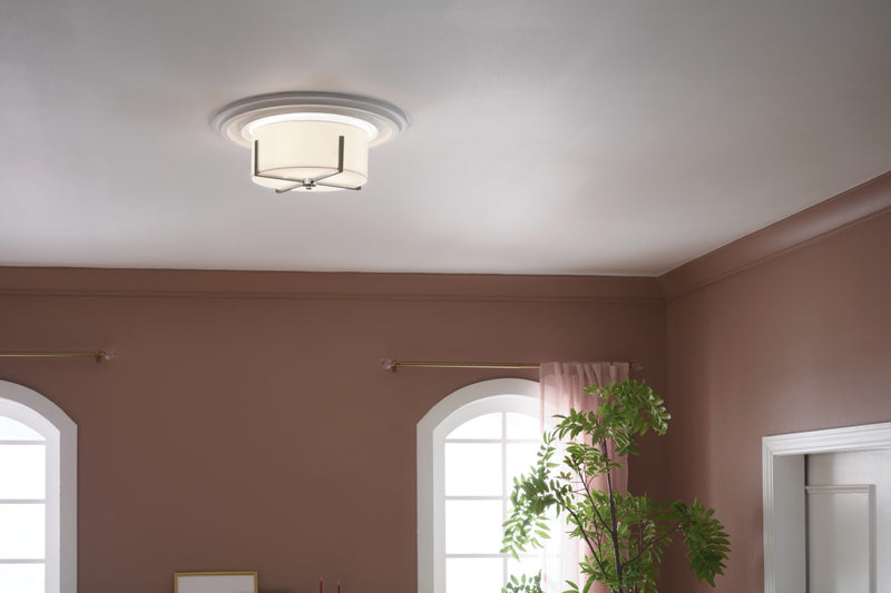 Kichler 52593CLP Two Light Flush Mount, Classic Pewter (5)