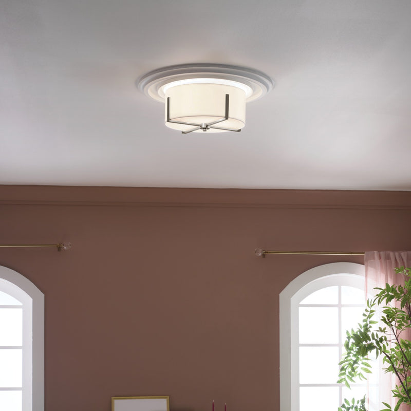 Kichler 52593CLP Two Light Flush Mount, Classic Pewter (6)