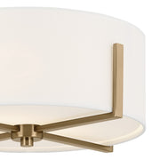 Kichler 52593CPZ Two Light Flush Mount, Champagne Bronze (2)