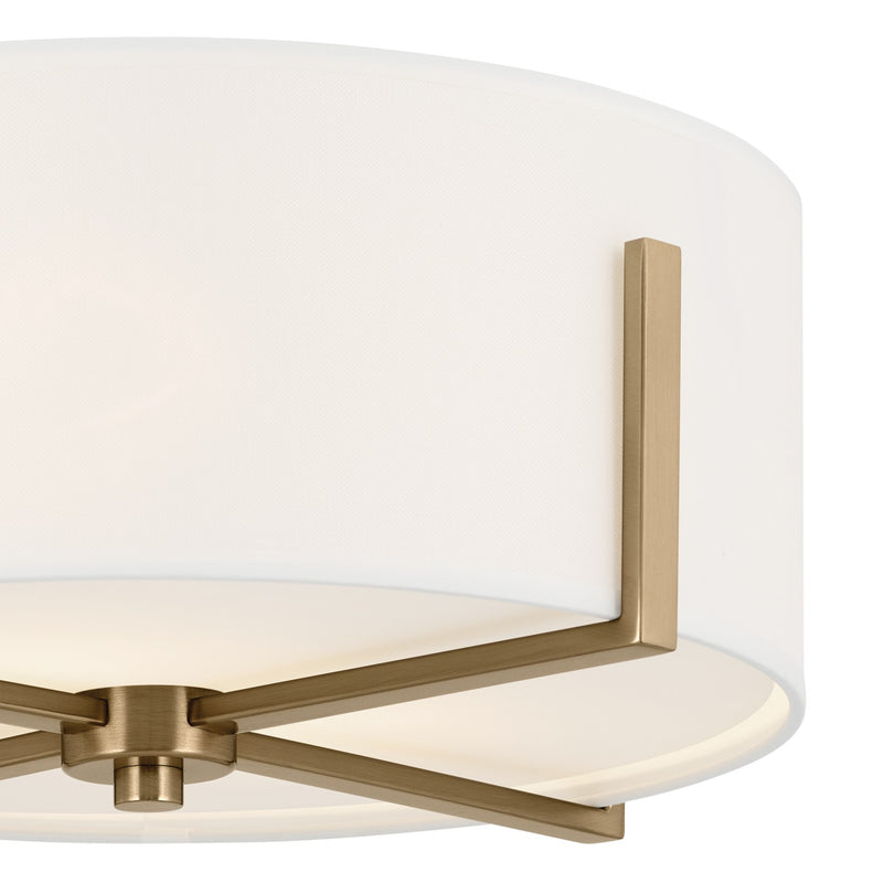 Kichler 52593CPZ Two Light Flush Mount, Champagne Bronze (2)