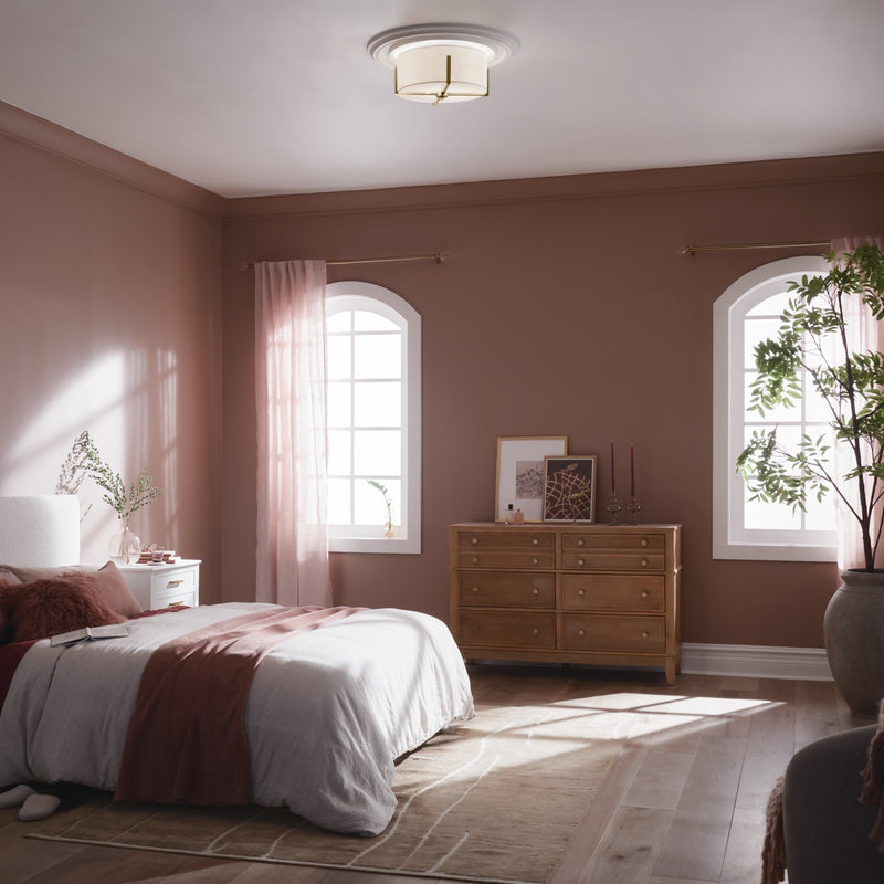 Kichler 52593CPZ Two Light Flush Mount, Champagne Bronze (3)