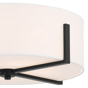 Kichler 52594BK Four Light Flush Mount, Black (2)