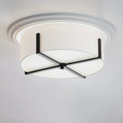 Kichler 52594BK Four Light Flush Mount, Black (4)