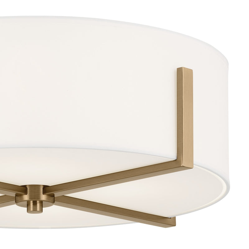 Kichler 52594CPZ Four Light Flush Mount, Champagne Bronze (2)