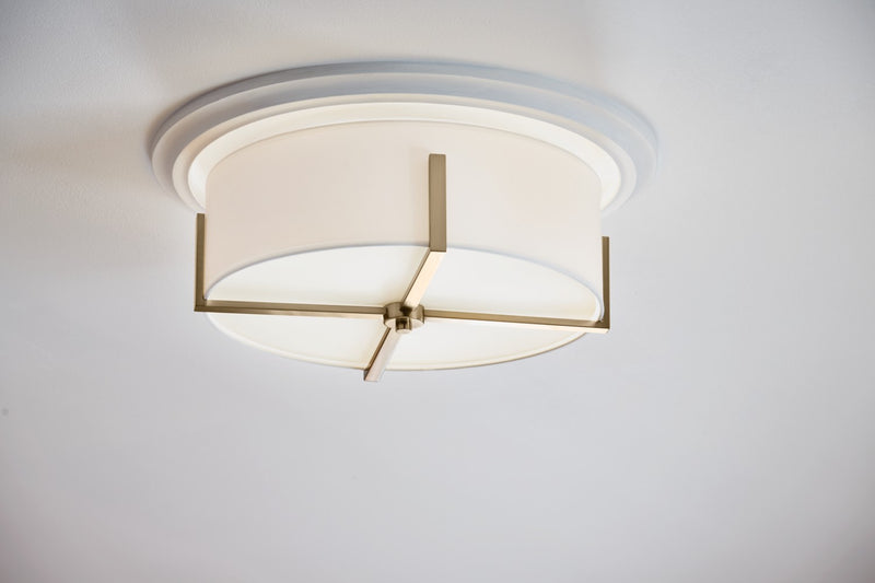 Kichler 52594CPZ Four Light Flush Mount, Champagne Bronze (3)