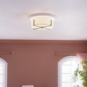 Kichler 52594CPZ Four Light Flush Mount, Champagne Bronze (6)