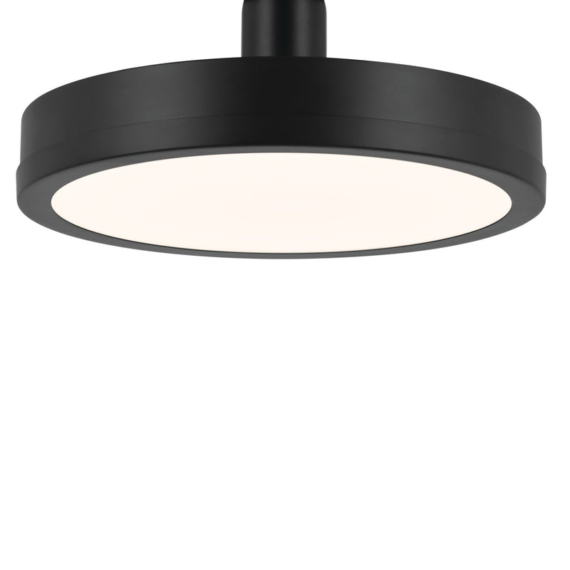 Kichler 52589BK LED Semi Flush Mount, Black (4)