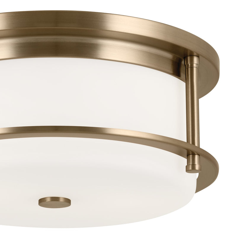 Kichler 52595CPZ Two Light Flush Mount, Champagne Bronze (2)