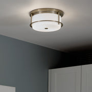 Kichler 52595CPZ Two Light Flush Mount, Champagne Bronze (4)