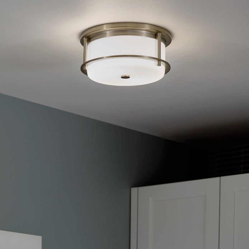 Kichler 52595CPZ Two Light Flush Mount, Champagne Bronze (4)