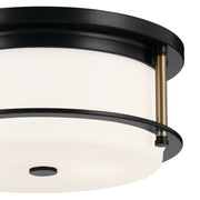 Kichler 52595BKCPZ Two Light Flush Mount, Black (2)