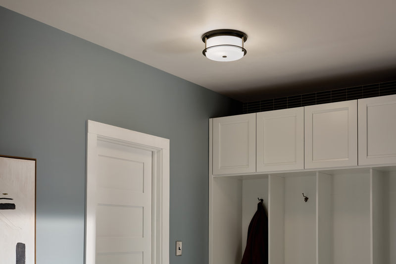 Kichler 52595BKCPZ Two Light Flush Mount, Black (5)