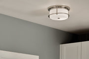 Kichler 52595PN Two Light Flush Mount, Polished Nickel (3)