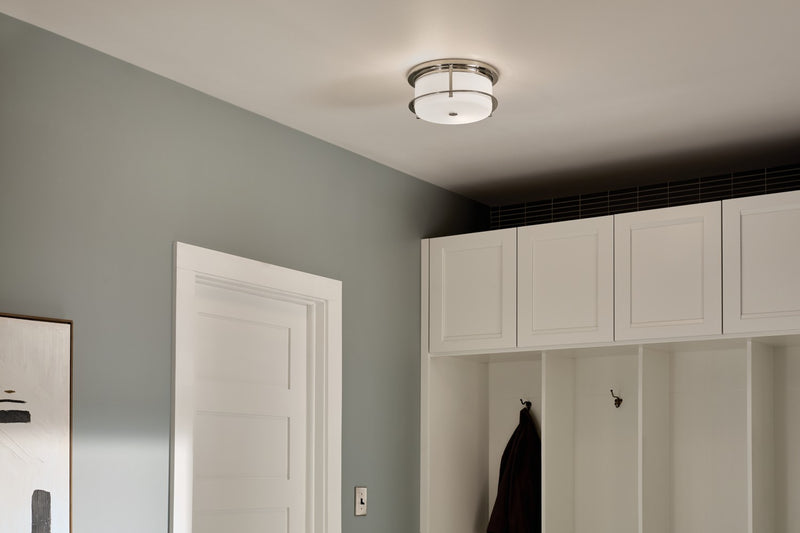Kichler 52595PN Two Light Flush Mount, Polished Nickel (5)