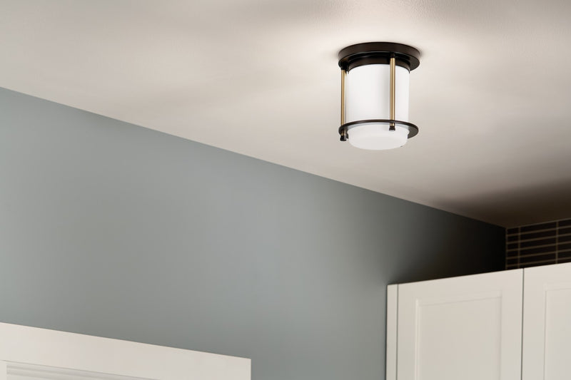 Kichler 52596BKCPZ One Light Flush Mount, Black (3)