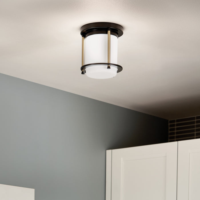 Kichler 52596BKCPZ Brit One Light Flush Mount, Black Alternate Image 3.jpg