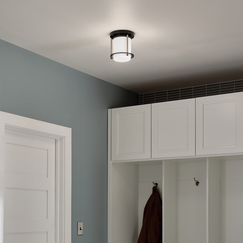 Kichler 52596BKCPZ One Light Flush Mount, Black (6)