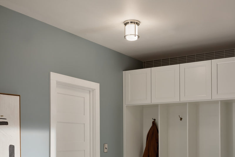 Kichler 52596PN One Light Flush Mount, Polished Nickel (5)