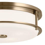 Kichler 52597CPZ Four Light Flush Mount, Champagne Bronze (2)