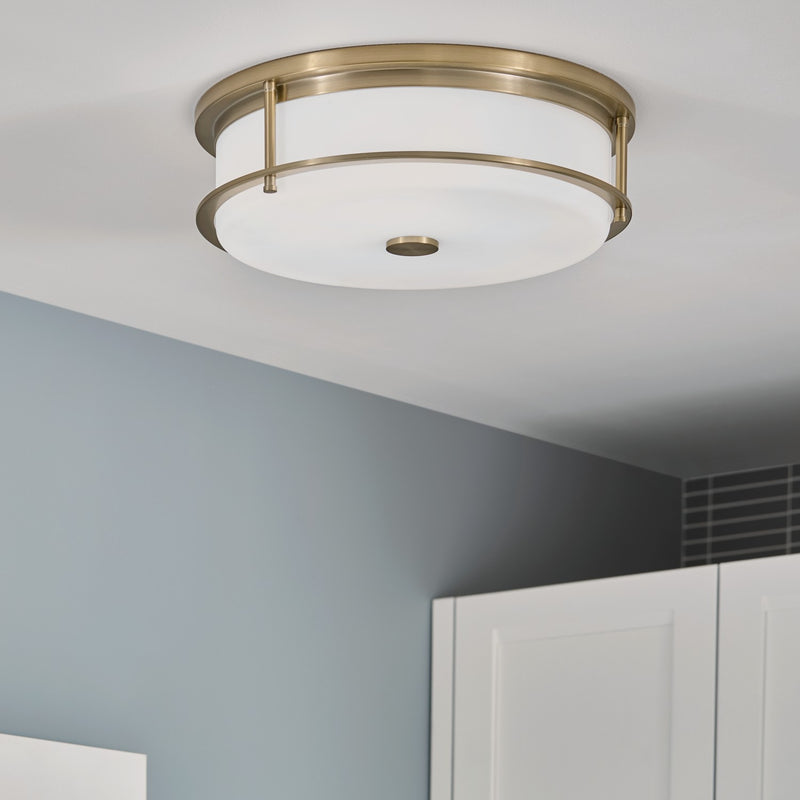 Kichler 52597CPZ Four Light Flush Mount, Champagne Bronze (4)