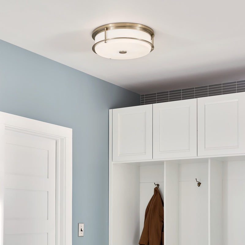 Kichler 52597CPZ Four Light Flush Mount, Champagne Bronze (6)