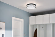 Kichler 52597BKCPZ Four Light Flush Mount, Black (5)