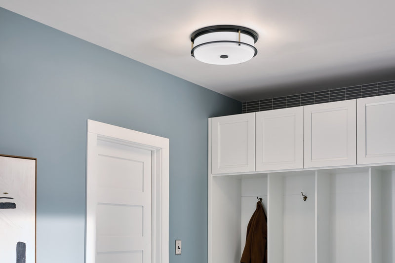 Kichler 52597BKCPZ Four Light Flush Mount, Black (5)