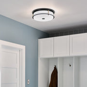 Kichler 52597BKCPZ Four Light Flush Mount, Black (6)