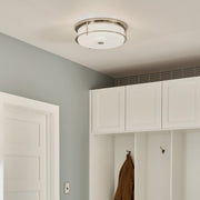 Kichler 52597PN Four Light Flush Mount, Polished Nickel (6)