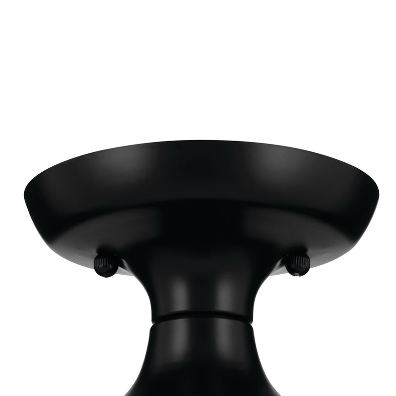 Kichler 52598BK One Light Semi Flush Mount, Black (2)