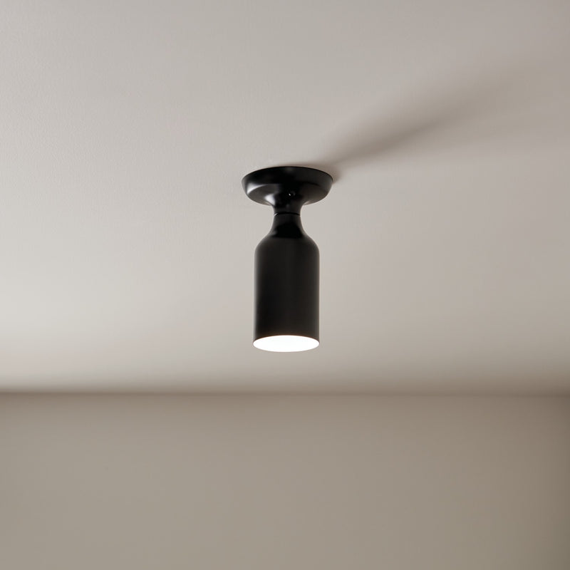 Kichler 52598BK One Light Semi Flush Mount, Black (5)
