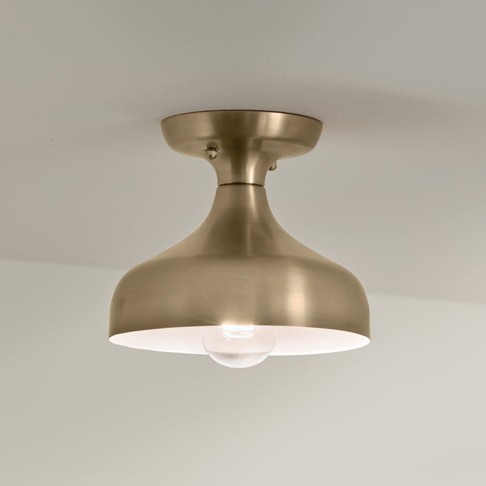 Kichler 52599CPZ Sisu One Light Semi Flush Mount, Champagne Bronze Alternate Image 4.jpg