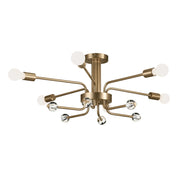 Kichler 52602CPZ Six Light Semi Flush Mount, Champagne Bronze (4)
